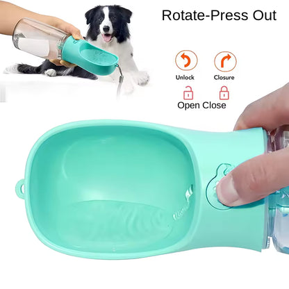 2-in-1 Portable Dog Water & Food Bottle