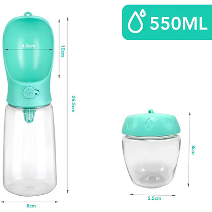 2-in-1 Portable Dog Water & Food Bottle