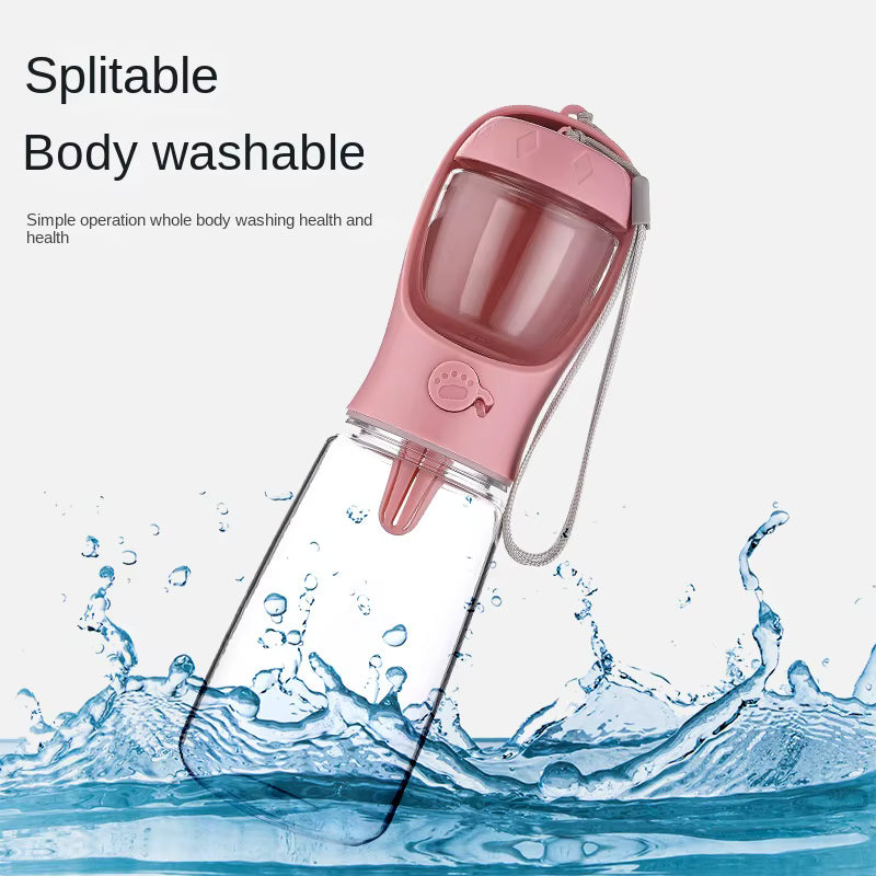 2-in-1 Portable Dog Water & Food Bottle