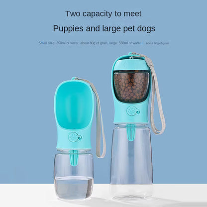 2-in-1 Portable Dog Water & Food Bottle